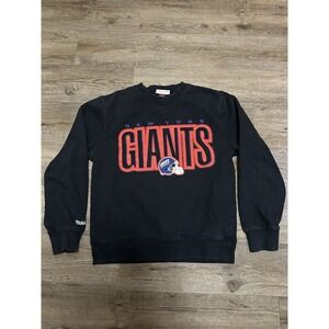 New‎ York Giants Mitchell & Ness Crewneck Sweater M NFL